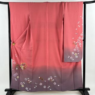 振袖 身丈159cm 裄丈64cm 正絹 名品 【中古】(着物)