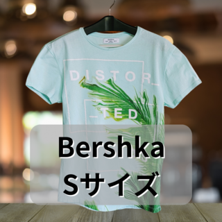 ベルシュカ(Bershka)の⑩Bershka ボタニカルプリント ミントグリーンT-shirt Sサイズ(Tシャツ/カットソー(半袖/袖なし))