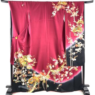 振袖 身丈165cm 裄丈69.5cm 正絹 美品 名品 【中古】(着物)