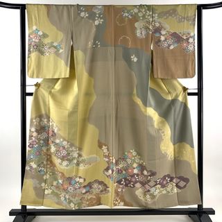 訪問着 身丈153cm 裄丈63cm 正絹 名品 【中古】(着物)