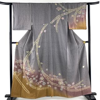 訪問着 身丈159cm 裄丈62cm 正絹 名品 【中古】(着物)