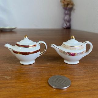 ロイヤルドルトン(Royal Doulton)のロイヤルドルトン ポールカーデュ　ミニチュア　ティーポット　ダージリン　テニスン(その他)