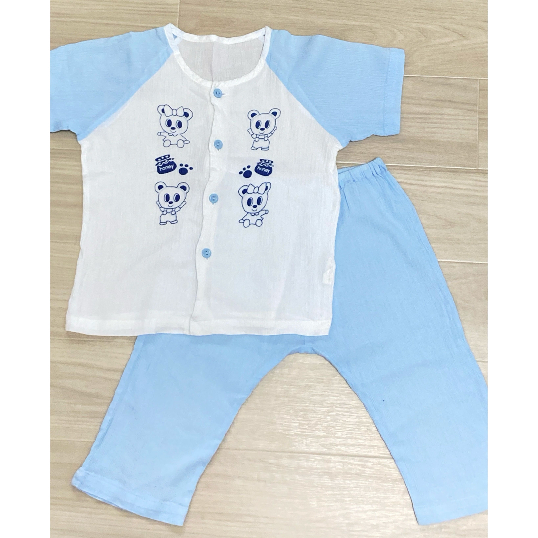 夏用 パジャマ キッズ 95 綿 キッズ/ベビー/マタニティのキッズ服男の子用(90cm~)(パジャマ)の商品写真