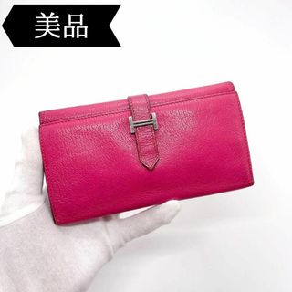 エルメス(Hermes)の◇エルメス◇ベアン/デュプリ/三つ折り/長財布/ウォレット/刻印:□M/ブランド(財布)