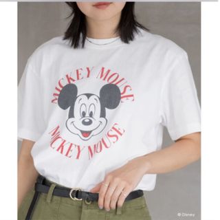 ラビアンジェ(Laveange)のタグ付き新品未使用♡ラビアンジェ　サークルロゴミッキーT(Tシャツ(半袖/袖なし))