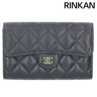 シャネル(CHANEL)のシャネル  タイムレスクラシック キャビアスキンココマークフラップ財布 メンズ ミディアム(財布)