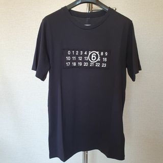 エムエムシックス(MM6)の【新品・未使用】MM6 KidsナンバーモチーフTシャツ　black　12Y(Tシャツ/カットソー)