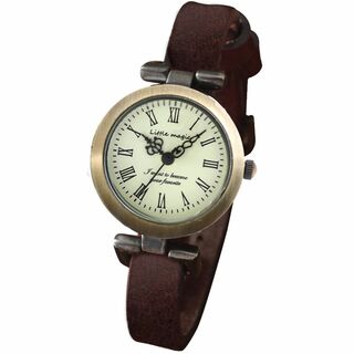 [リトルマジック] 腕時計 レディース 本革 ベルト 防水 アンティーク シンプ(腕時計)