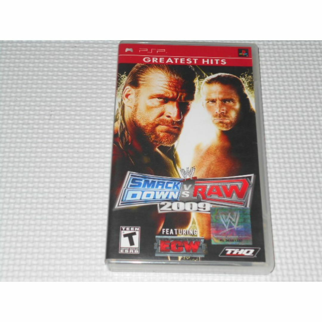 PlayStation Portable(プレイステーションポータブル)のPSP★WWE SMACKDOWN VS RAW 2009 海外版 北米版 エンタメ/ホビーのゲームソフト/ゲーム機本体(携帯用ゲームソフト)の商品写真