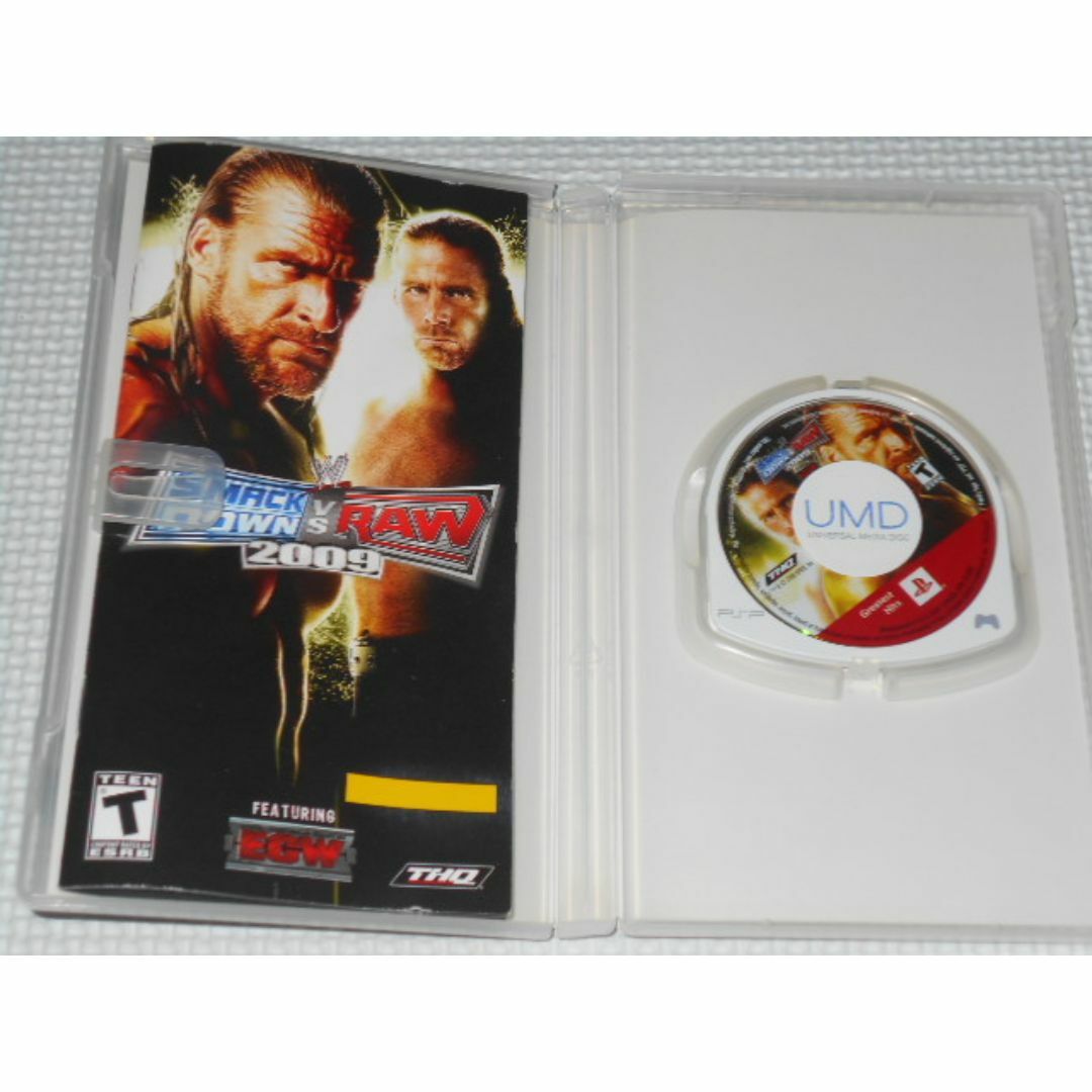 PlayStation Portable(プレイステーションポータブル)のPSP★WWE SMACKDOWN VS RAW 2009 海外版 北米版 エンタメ/ホビーのゲームソフト/ゲーム機本体(携帯用ゲームソフト)の商品写真