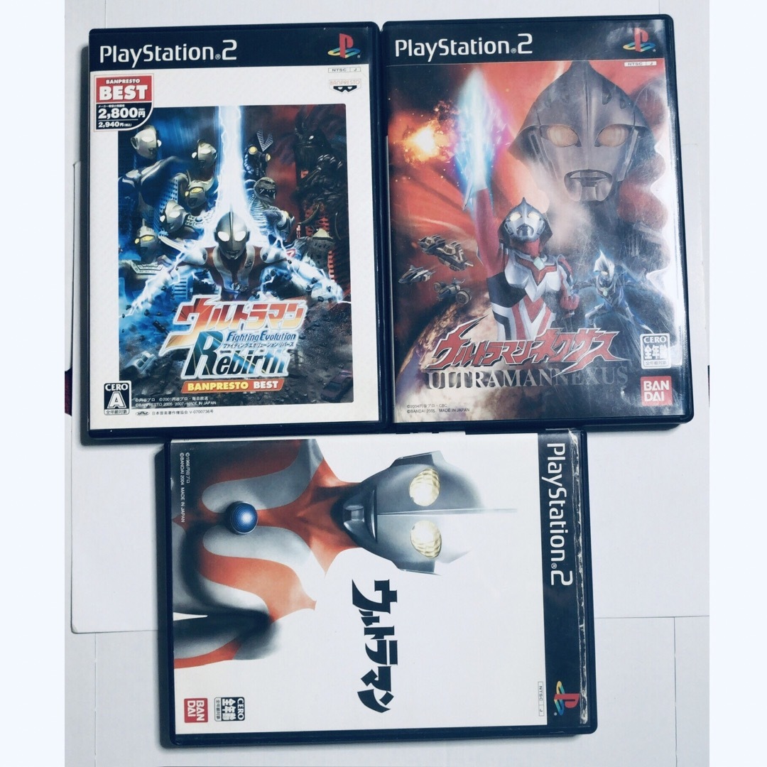 PS2ソフト 3本 ウルトラマン ファイティングエボリューション ネクサス エンタメ/ホビーのゲームソフト/ゲーム機本体(家庭用ゲームソフト)の商品写真