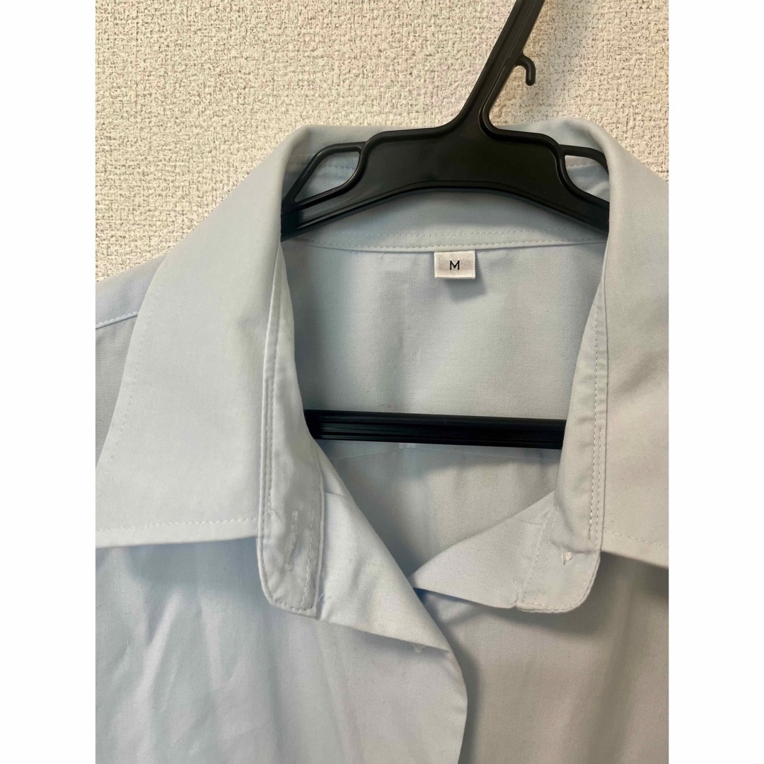 制服 シャツ 水色 レディースのトップス(シャツ/ブラウス(長袖/七分))の商品写真