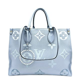 ルイヴィトン(LOUIS VUITTON)のルイヴィトン LOUIS VUITTON オンザゴーMM オンザゴー MM バッグ トートバッグ ショルダーバッグ モノグラム アンプラント サマーブルー ライトブルー 水色 ゴールド金具 2wayバッグ(トートバッグ)