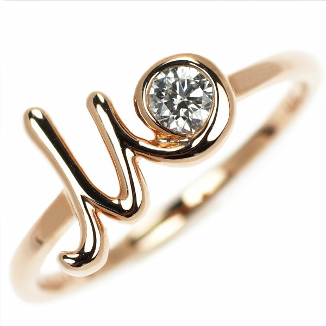 カシケイ/ フォーエバーマーク K18PG ダイヤモンド リング 0.16ct イニシャル「M」 レディースのアクセサリー(リング(指輪))の商品写真