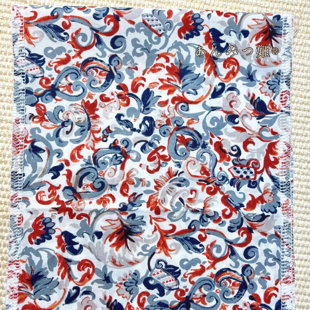 綿の半衿  オリエンタル - 朱赤 - レディースの水着/浴衣(和装小物)の商品写真