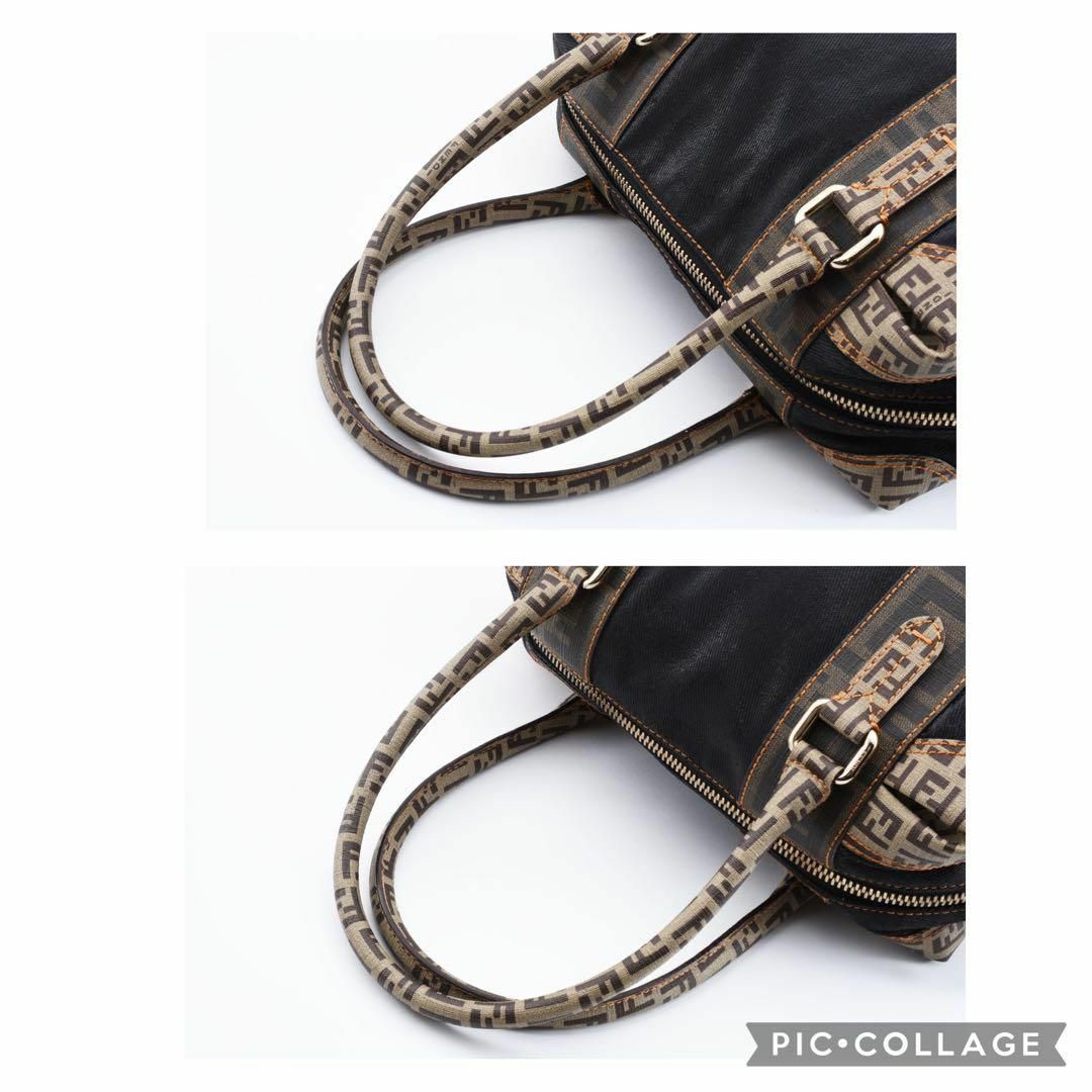 FENDI(フェンディ)の極美品　FENDI フェンディ　ズッカ　ズッキーノ　ハンドバッグ24042504 レディースのバッグ(ハンドバッグ)の商品写真