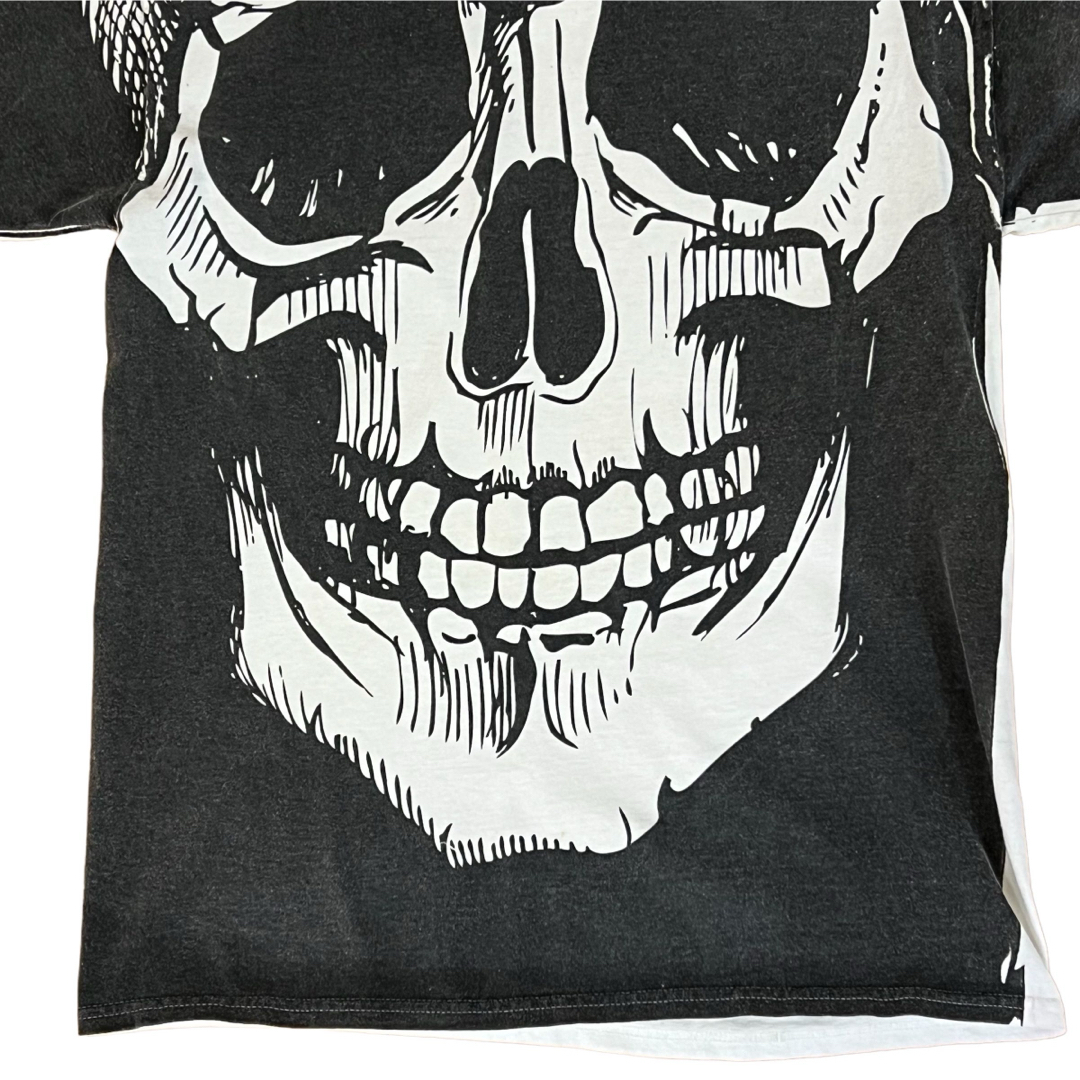 HAPPY HALLOWEEN ハッピーハロウィン スカル オーバープリント T メンズのトップス(Tシャツ/カットソー(半袖/袖なし))の商品写真