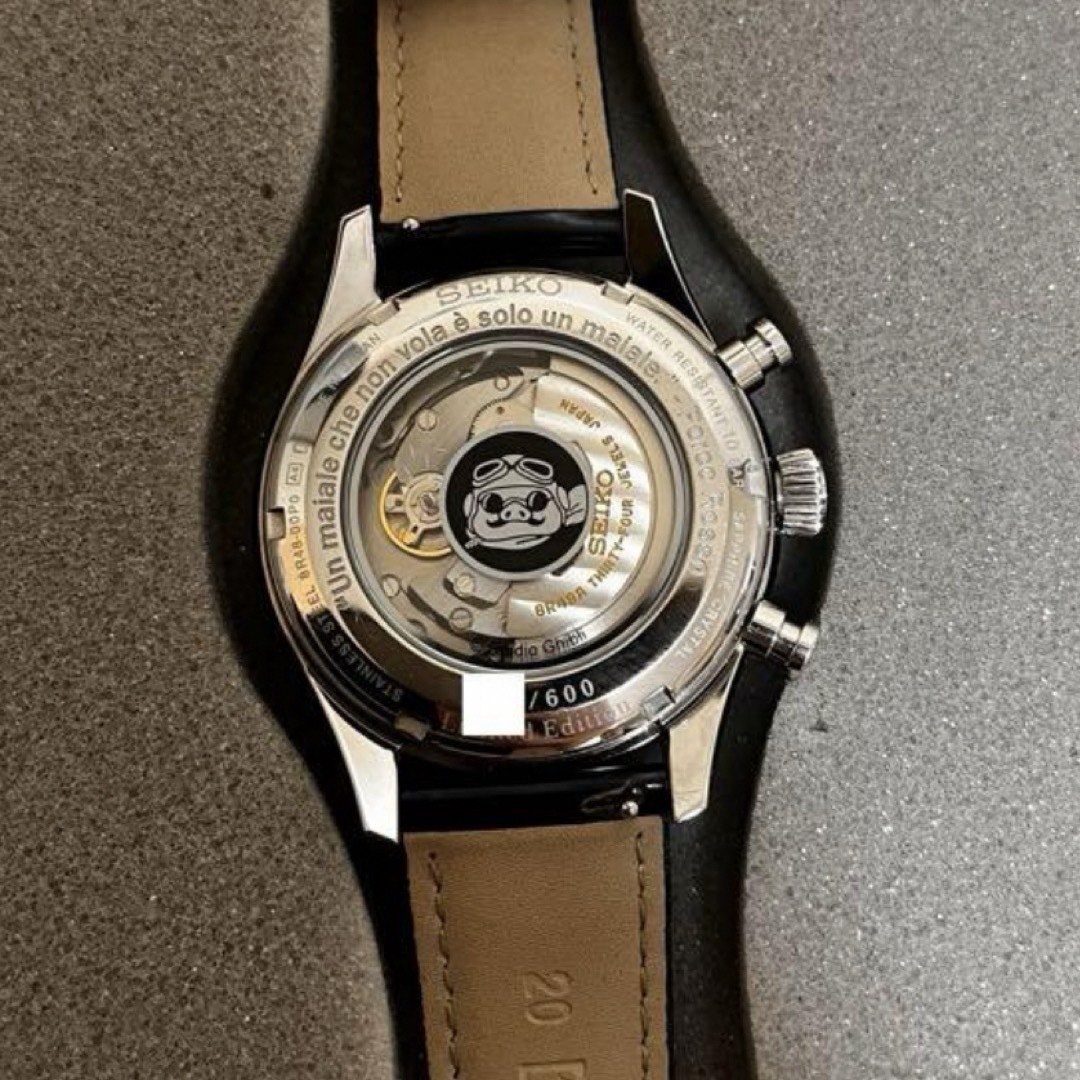 SEIKO(セイコー)のセイコー　プレサージュ　腕時計　紅の豚　スタジオジブリ　600本限定　レア メンズの時計(腕時計(アナログ))の商品写真