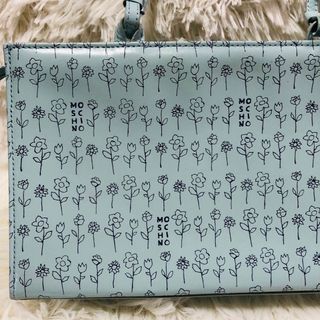 花柄/水色/ハンドバッグ vintage moschio Flower Bag