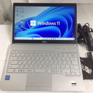 フジツウ(富士通)の富士通LIFEBOOK/Win11/13型光沢/8G高速SSD128Gカメラ無線(ノートPC)