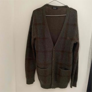 バーバリーブラックレーベル(BURBERRY BLACK LABEL)のバーバリー ブラックレーベル　モヘア　カーディガン　サイズ3 正規店購入(カーディガン)