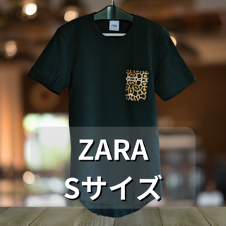 ザラ(ZARA)の⑪ZARA ロングレングス レオパードプリント T-shirt Sサイズ(Tシャツ/カットソー(半袖/袖なし))