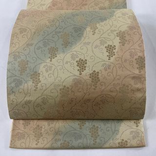 袋帯 美品 秀品 全通 正絹 【中古】(帯)