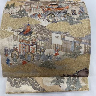 袋帯 美品 秀品 お太鼓柄 正絹 【中古】(帯)