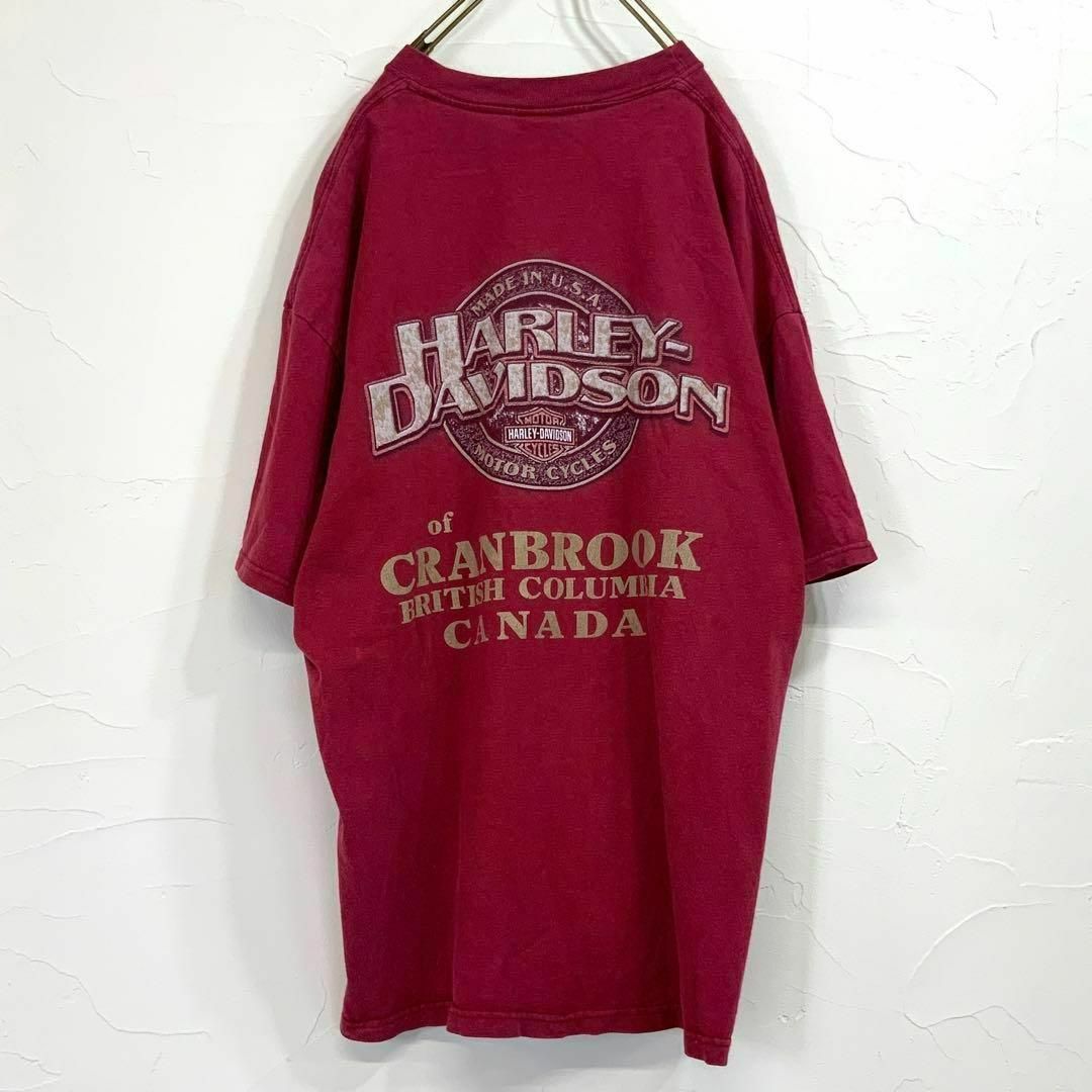 Harley Davidson(ハーレーダビッドソン)の90’s USA製 HARLEY DAVIDSON オーバーサイズ tシャツ メンズのトップス(Tシャツ/カットソー(半袖/袖なし))の商品写真