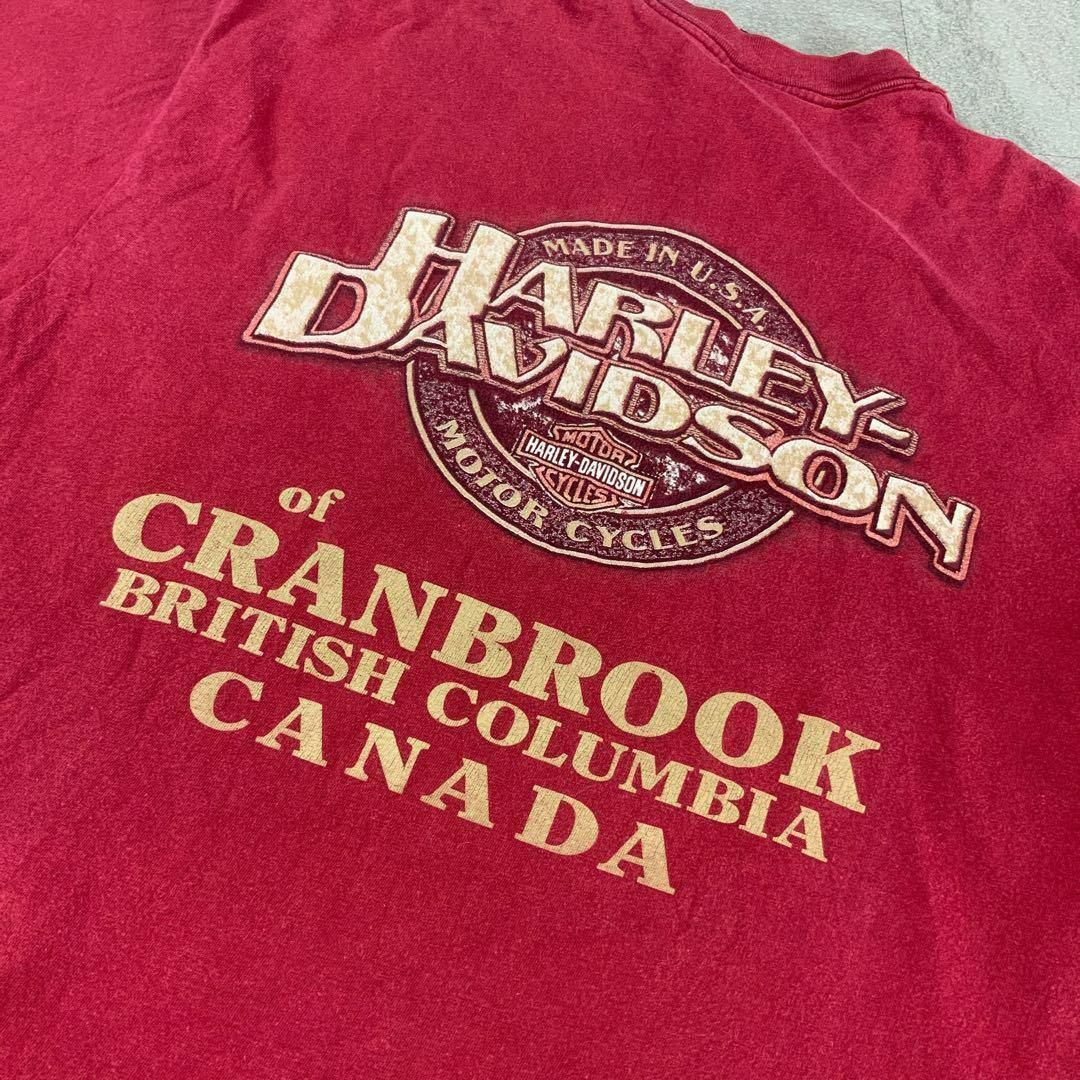 Harley Davidson(ハーレーダビッドソン)の90’s USA製 HARLEY DAVIDSON オーバーサイズ tシャツ メンズのトップス(Tシャツ/カットソー(半袖/袖なし))の商品写真