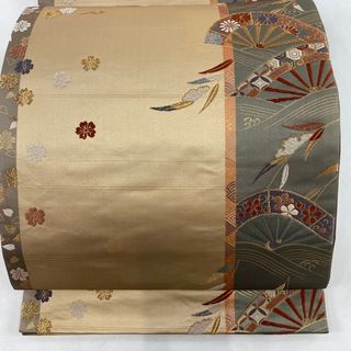 袋帯 美品 秀品 全通 正絹 【中古】(帯)