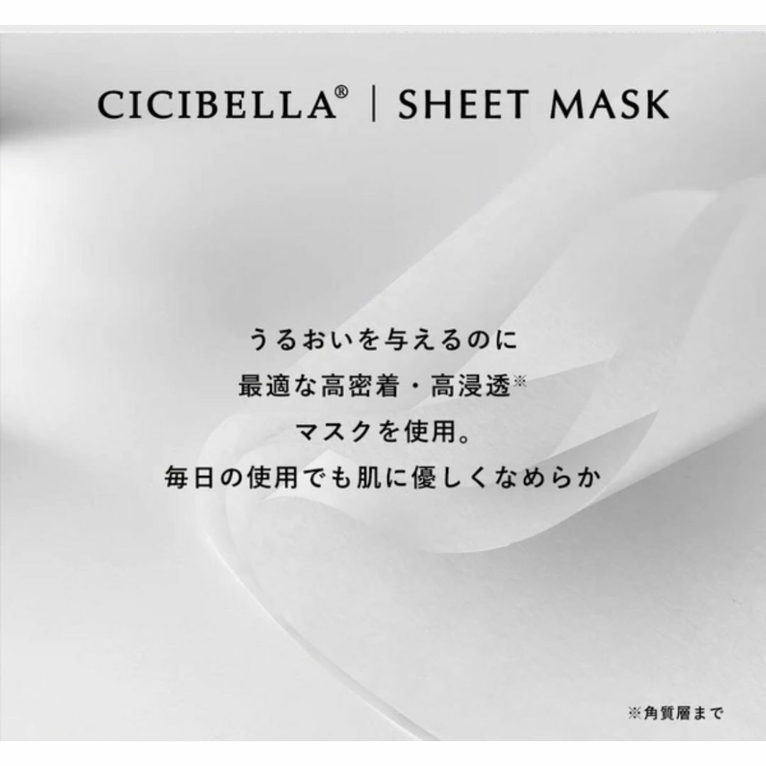 60枚　CICIBELLA　シートマスク　VC100×レチノール　フェイスパック コスメ/美容のスキンケア/基礎化粧品(パック/フェイスマスク)の商品写真