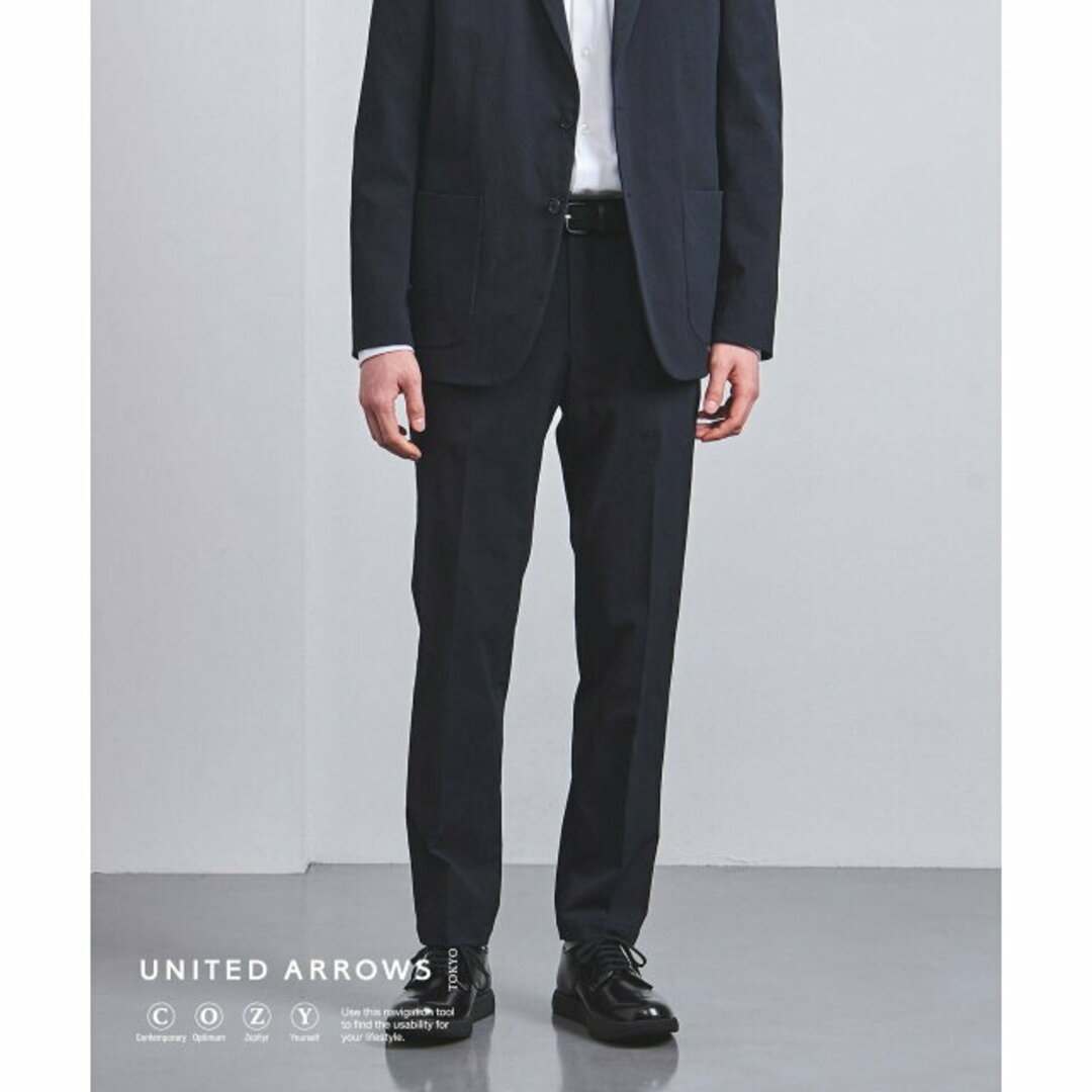 UNITED ARROWS(ユナイテッドアローズ)の【NAVY】ドビー ノープリーツパンツ COZY -ウォッシャブル・撥水・ストレッチ- その他のその他(その他)の商品写真