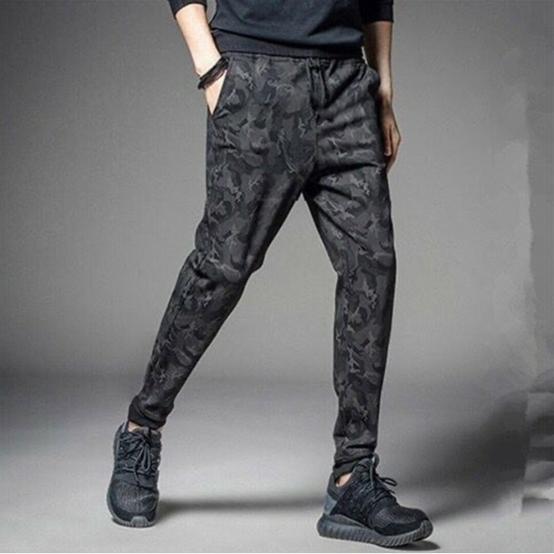 ジョガーパンツ 2XL 迷彩柄 カモフラ メンズ 韓国 スキニー ジャージ 春夏 メンズのパンツ(その他)の商品写真