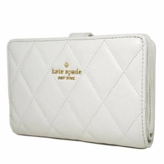 ケイトスペードニューヨーク(kate spade new york)の【新品】ケイトスペード 財布 二つ折り財布 kate spade キルティング調 キャリー ミディアム コンパクト バイフォールド ウォレット KG424 100 (parchment) アウトレット レディース MEDIUM COMPARTMENT BIFOLD WALLET / carey smooth quiltied(財布)