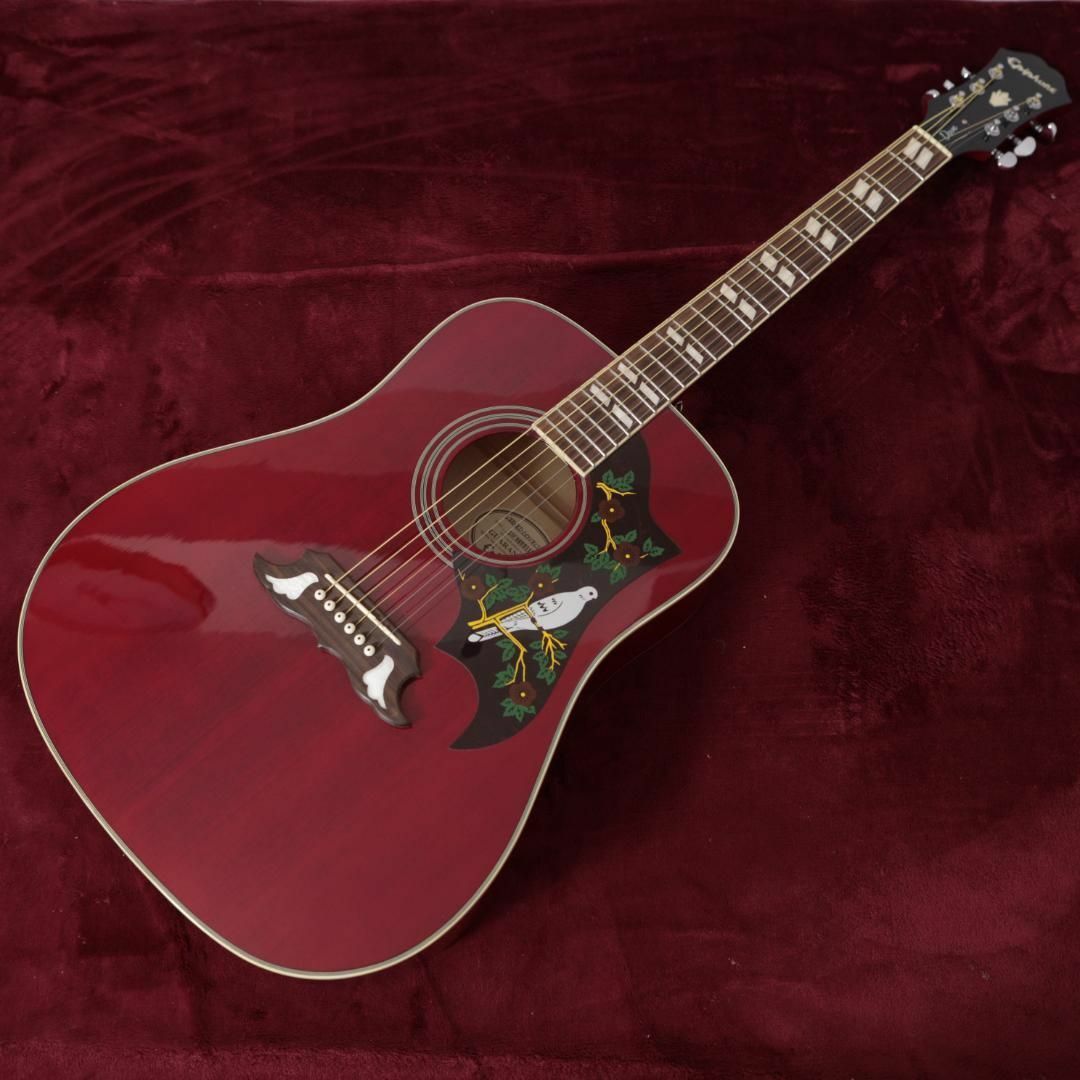 EPIPHONE Limited Edition DOVE Cherry LTD 楽器のギター(アコースティックギター)の商品写真