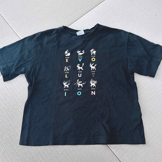 ポケモン(ポケモン)のGU ポケモン　コラボ　イーブイ＆フレンズ　ビッグTシャツ　キッズ　150(Tシャツ/カットソー)