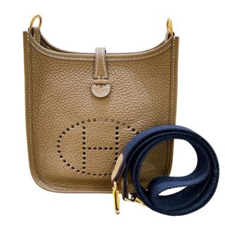 エルメス(Hermes)の　エルメス HERMES エヴリンTPM Y刻印 エトゥープ/ゴールドー金具 トリヨンクレマンス レディース ショルダーバッグ(ショルダーバッグ)