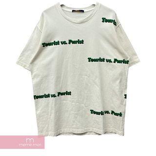 LOUIS VUITTON - LOUIS VUITTON 2021AW Tourist VS Purist Print Tee 1A971T ルイヴィトン Tourist VS Purist Tシャツ ロゴプリント  バックロゴ ホワイト サイズXXL【240509】【中古-A】【me04】