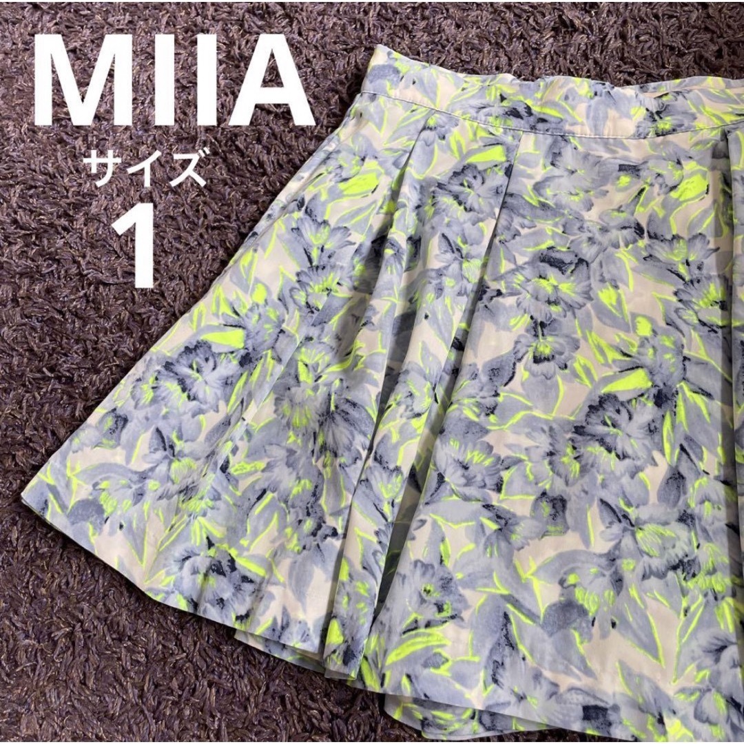 MIIA - MIIA サイズ1 花柄キュロットスカートの通販 by S's shop MIIA - MIIA サイズ1 花柄キュロットスカートの通販 by S's shop