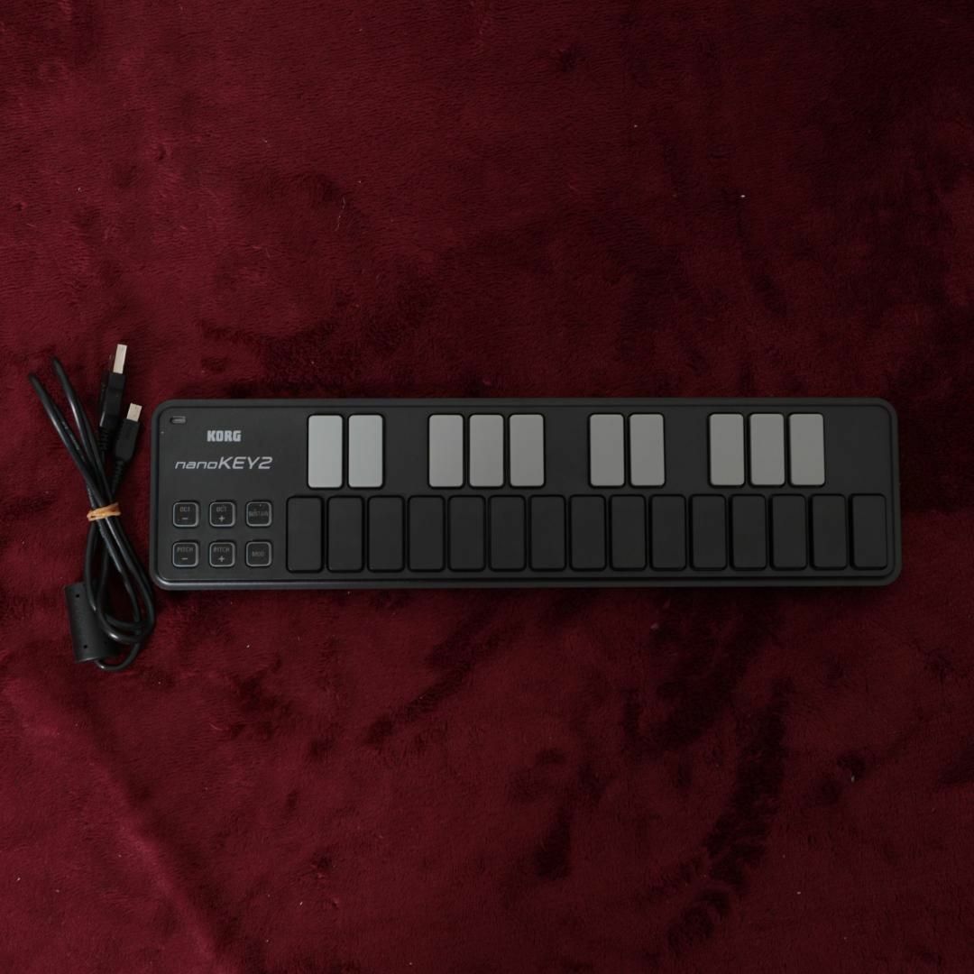 【8001】 KORG NANOKEY2 黒 コルグ ナノキー 楽器のDTM/DAW(MIDIコントローラー)の商品写真