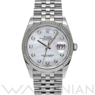 ロレックス(ROLEX)の中古 ロレックス ROLEX 126234NG ランダムシリアル ホワイトシェル /ダイヤモンド メンズ 腕時計(腕時計(アナログ))