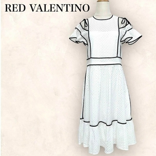 極美品★レッド バレンティノ 40 L RED VALENTINO ワンピース(ロングワンピース/マキシワンピース)