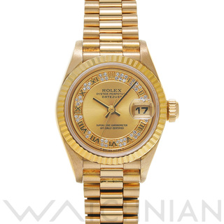 ロレックス(ROLEX)の中古 ロレックス ROLEX 69178MR W番(1995年頃製造) シャンパン /ダイヤモンド レディース 腕時計(腕時計)