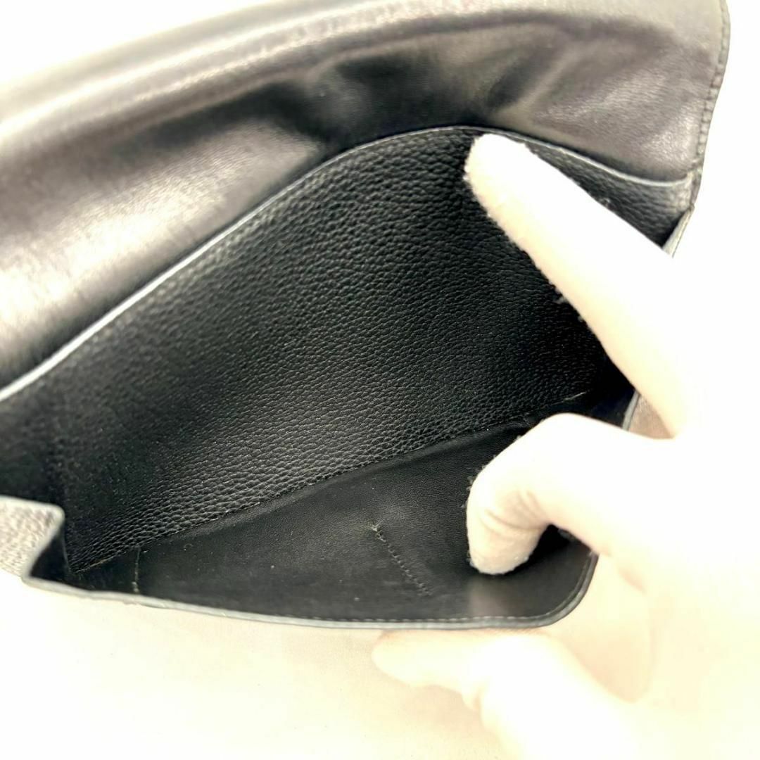 Hermes(エルメス)の綺麗　エルメス　ドゴンGM ブラック　財布　トリヨンクレマンス レディースのファッション小物(財布)の商品写真
