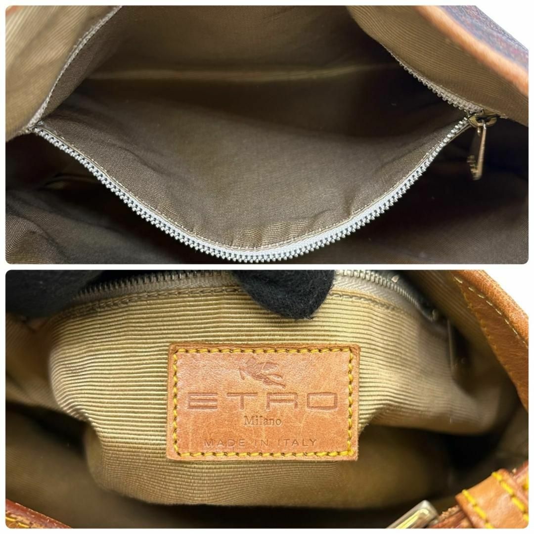 ETRO(エトロ)のETRO エトロ　s90　斜め掛け　ショルダーバッグ　総柄　レザー　ペイズリー レディースのバッグ(ショルダーバッグ)の商品写真