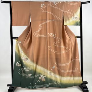 訪問着 身丈163cm 裄丈64cm 正絹 逸品 【中古】(着物)