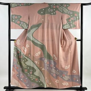 訪問着 身丈155.5cm 裄丈62cm 正絹 美品 名品 【中古】(着物)