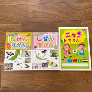 しぜんずかん&こっきマークずかん3冊セット(絵本/児童書)