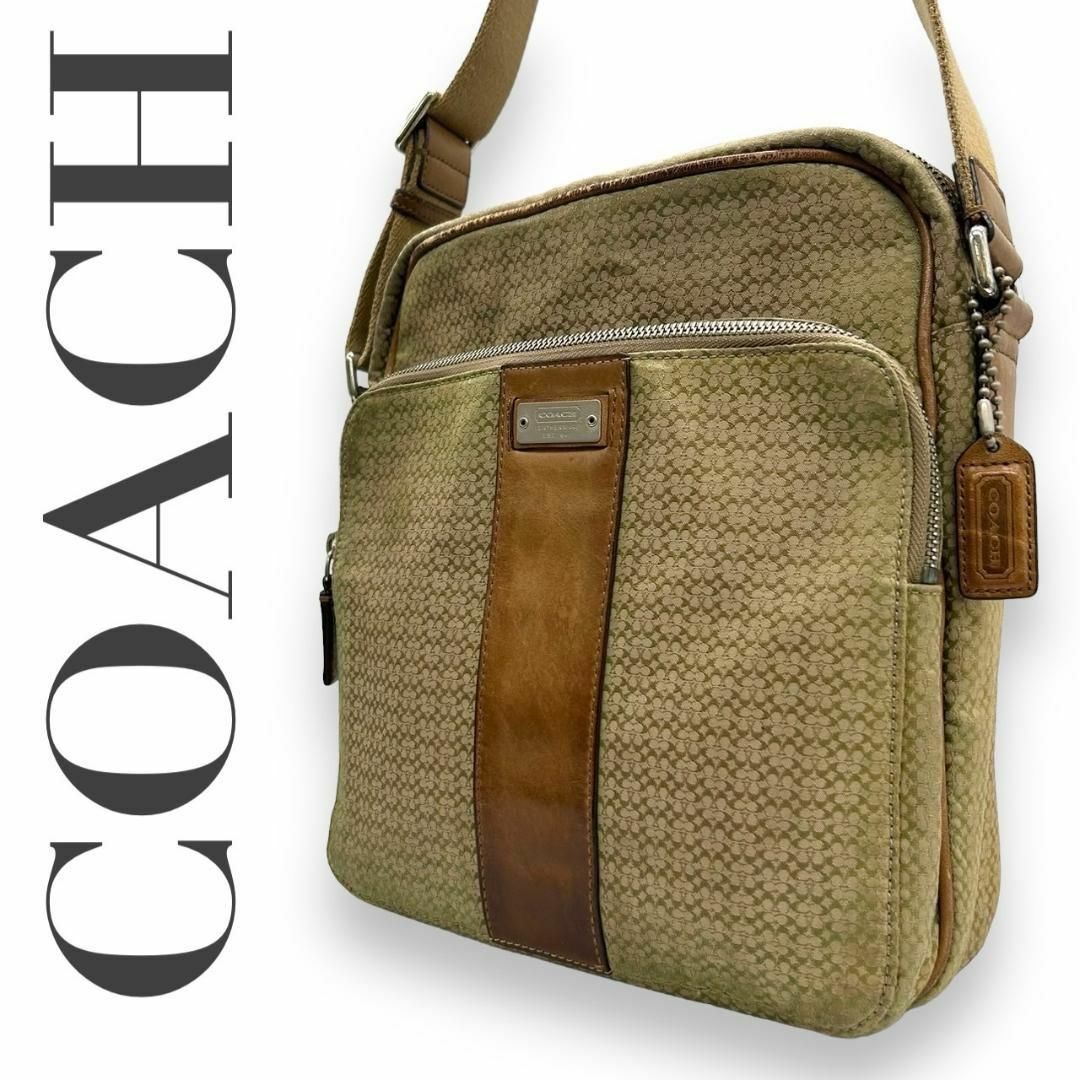 COACH(コーチ)のCOACH コーチ　s91　ミニシグネチャー　5058　斜め掛　ショルダーバッグ レディースのバッグ(ショルダーバッグ)の商品写真